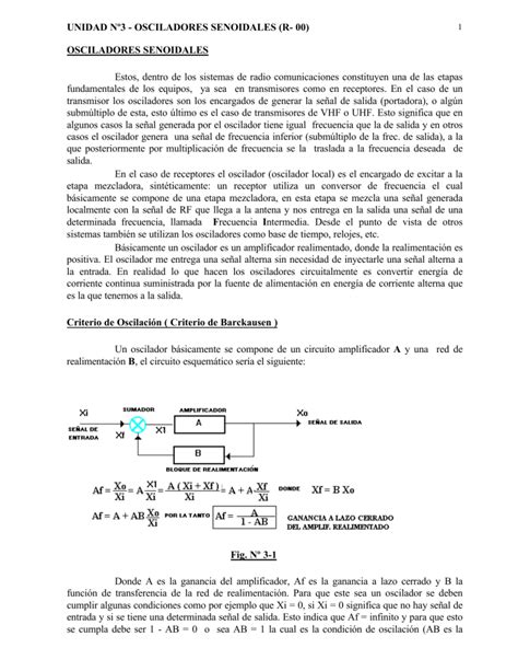 Osciladores Senoidales