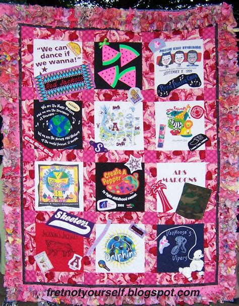 Fret Not Yourself Pretty In Pink T Shirt Quilt