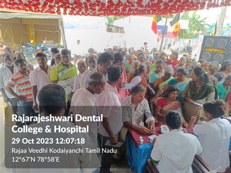 Dental Screening And Treatment Camp At Ambur 2023 Rajarajeswari