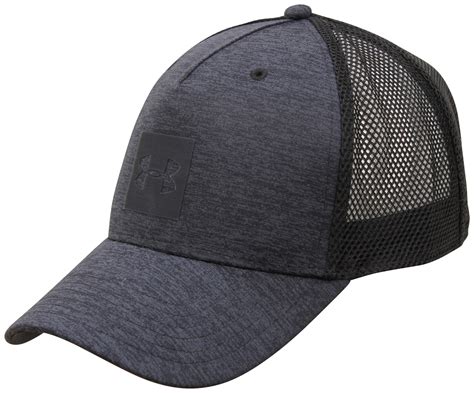 Under Armour Closer Trucker Hat Black Stealth Grey