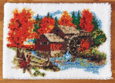 Mary Maxim Fall Mill Latch Hook Rug Kit