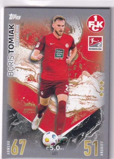 Topps Match Attax Bundesliga Mappa No Boris Tomiak