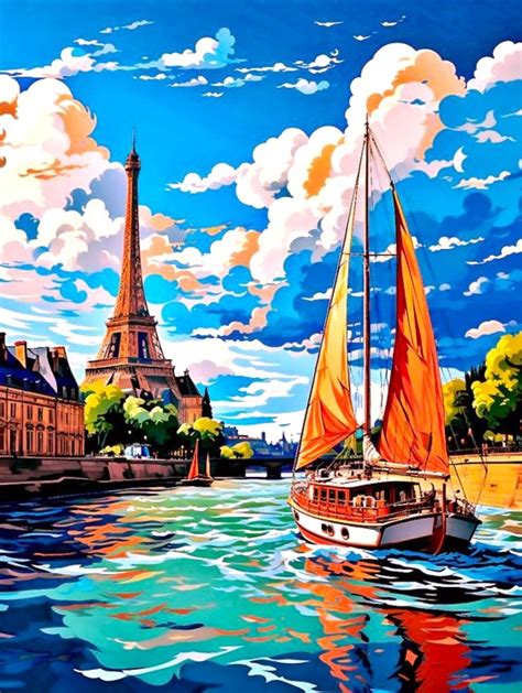 Solve Sailing Paris Jigsaw Puzzle Online With 80 Pieces