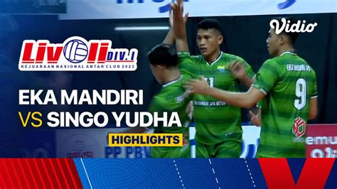 Semifinal Putra Eka Mandiri Vs Singo Yudha Kutai Barat Highlights