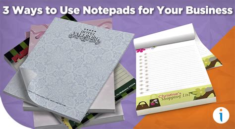 3 Ways to Use Notepads for Your Business – Image Cube