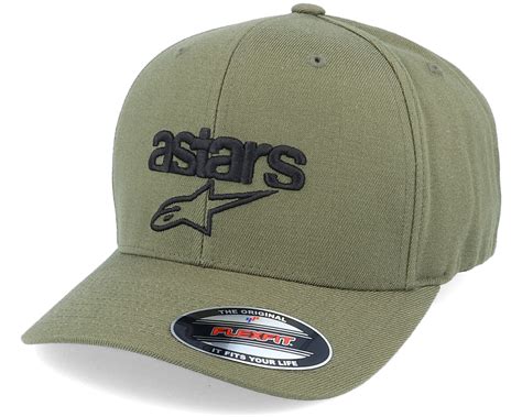 Heritage Blaze Hat Military Black Flexfit Alpinestars Cap