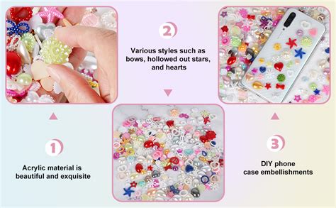 Amazon Chenkou Craft Random Pcs Love Heart Bow Teardrop Bead