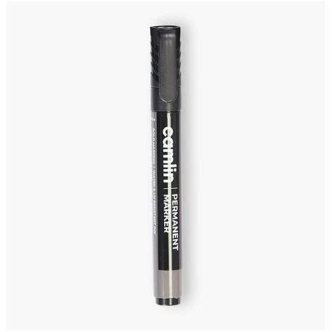 Brighter Ink Plastic Camlin Bullet Tip Black Permanent Marker 20mm At