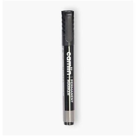 Brighter Ink Plastic Camlin Bullet Tip Black Permanent Marker Mm At