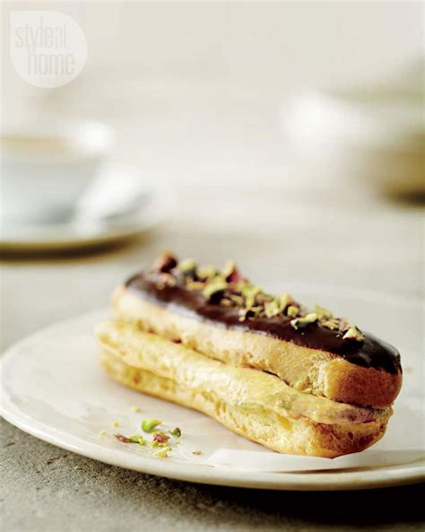 Recipe Eclairs With Pistachio Cream Style At Home