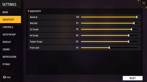 Best Free Fire MAX Sensitivity Settings For Headshots After OB35 Update