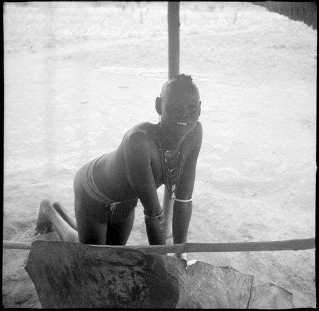 Mandari Woman Preparing Food From The Southern Sudan Project