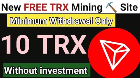 🔥trx Mining Website Without Investment🔥 Free Mein Trone Trx Kaise