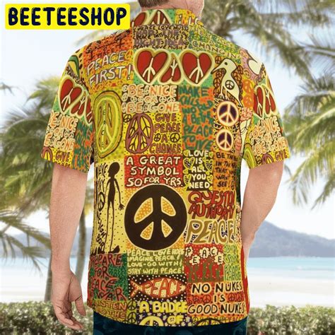 Hippie A Great Symbol Trending Hawaiian Shirt Beeteeshop