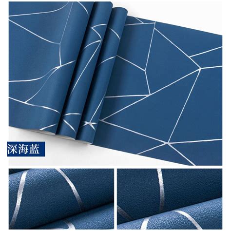 Jual Wallpaper Dinding Ukuran 45cmx 375 Cm Segitiga Geometri DEKORASI