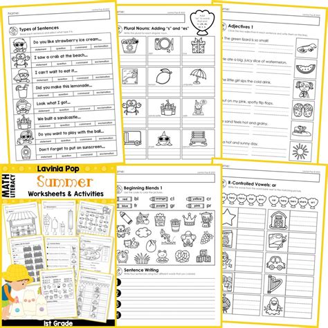 1st Grade Worksheets - Best Coloring Pages For Kids - Worksheets Library