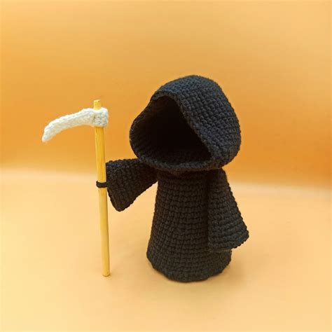 Grim Reaper Amigurumi Toy Pattern Pdf Halloween Crochet Etsy