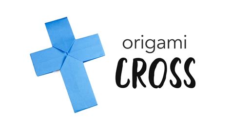 Easy Origami Cross Crucifix Tutorial Paper Kawaii Youtube