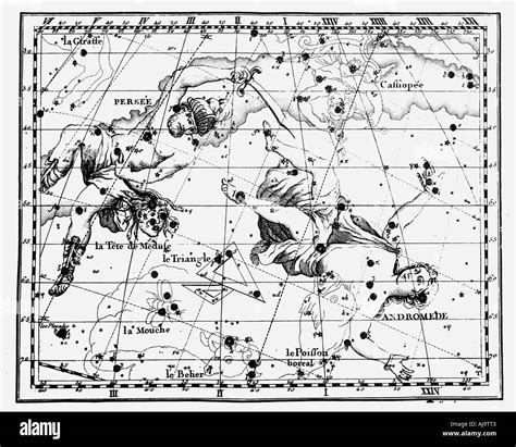 Map Of Stellar Constellations 1775 Artist Anon Stock Photo Alamy