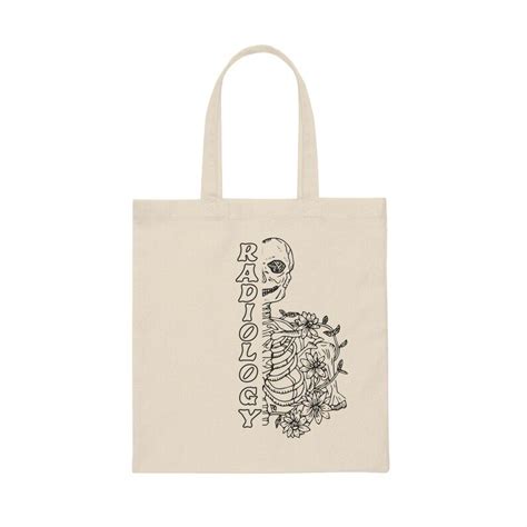 Radiology Tech Skeleton Canvas Tote Bag