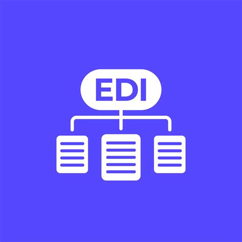 edi vector icon electronic data interchange  vector art