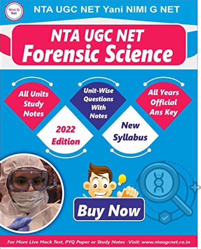 Nta Ugc Net Jrf Forensic Science Book Paper Ii New Edition With