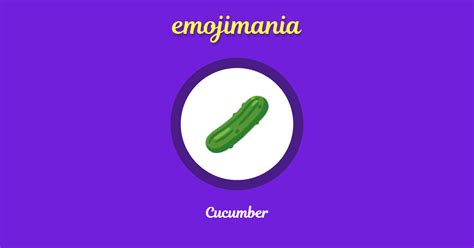 🥒 Cucumber emoji Copy & Paste - Emojimania