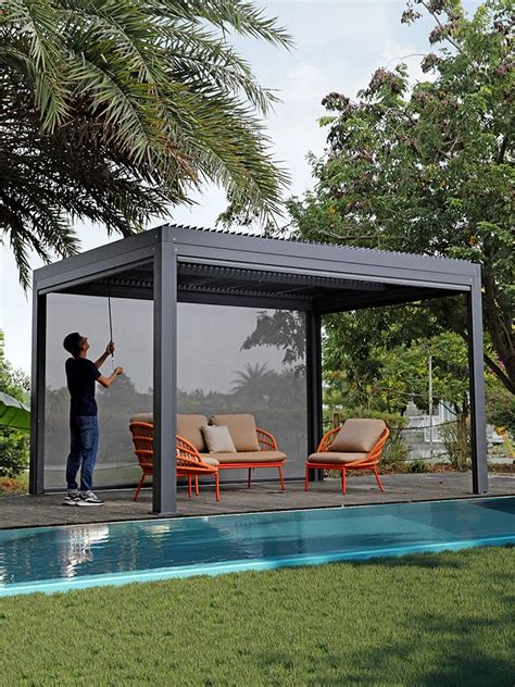 Outdoor Gazebo Pergola Aluminium 3x4 4x4 3x6 3x5 4x6 4x5 3x3 Electric Bioclimatica Arches