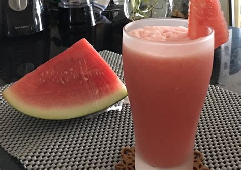 Cara Mengolah Jus Semangka Vanila Ice Cream Yang Sempurna Dessert Enak