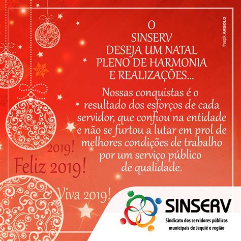 O SINSERV deseja Feliz Natal um novo ano repleto de realizações