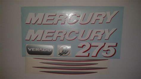 Mercury Verado Outboard Decal Set 150 Hp Complete Kit Marine Vinyl 200