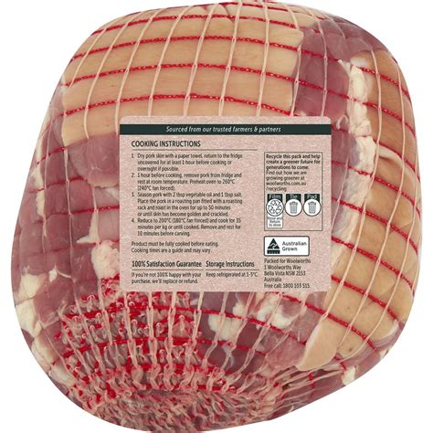 Woolworths Pork Shoulder Roast Boneless 13kg 28kg Woolworths