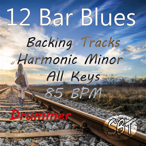 12 Bar Blues Drum Backing Tracks All Harmonic Minor Keys 85 BPM Vol