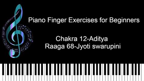 Piano Finger Exercises For Beginners Raaga Jyoti Swarupini Youtube