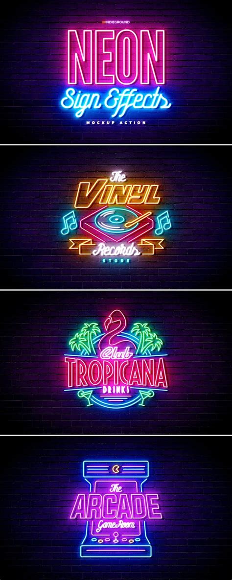 Neon Sign Effects Neon Signs Neon Design Neon Typography