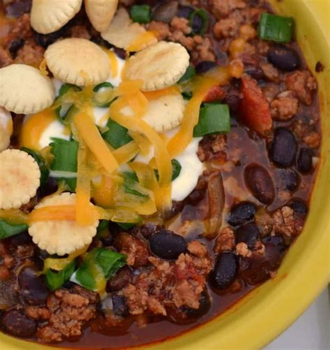 Thick Hearty Crock Pot Black Bean Chili Small Town Woman