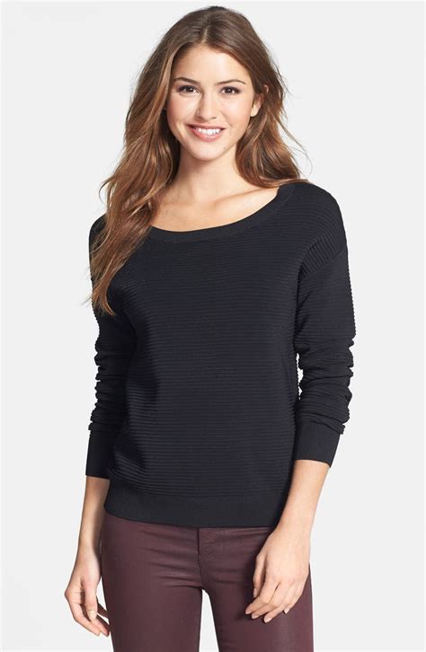 Halogen® Side Zip Ottoman Knit Sweater Regular And Petite Nordstrom