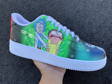 Custom Air Force 1 Rick And Morty Galaxy In 2020 Rick And Morty Shoes