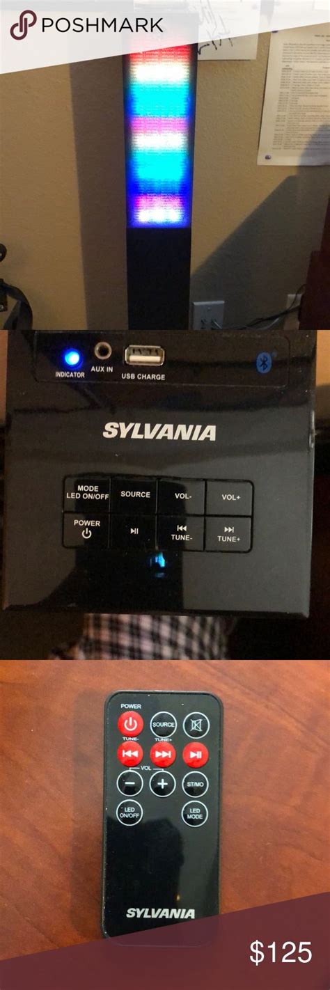 Sylvania Bluetooth Speaker w/remote | Sylvania, Bluetooth speaker, Remote