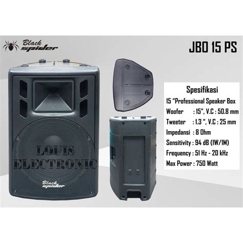 Jual Speaker Pasif 15 Inch Black Spider JBO 15 PS ORIGINAL 2 Pcs