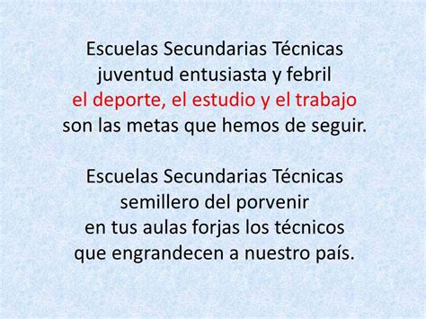 Descubre la letra del emotivo himno de las Secundarias Técnicas en