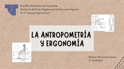 La Antropometría Y La Ergonomía Para El Diseño Humano Centrado Ppt