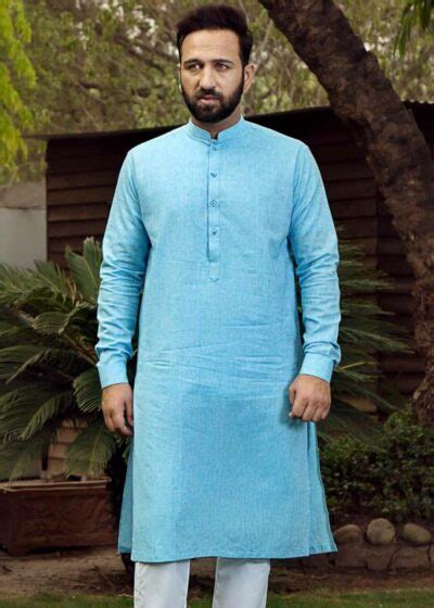 Buy Camel Chikankari Kurta For Men Shameel Khan