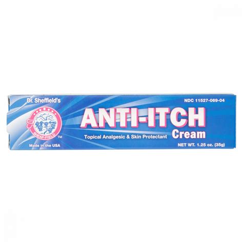 Dr Sheffield S Anti Itch Cream Topical Analgesic Skin Protectant