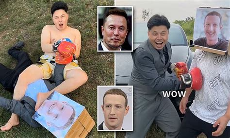 Musk Chinese Doppelganger Hilarious Clip Knocking Mark Zuckerberg Out