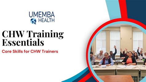 Chw Training Fundamentals For Community Health Worker Trainers Youtube