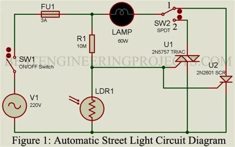 Automatic Street Light Circuit Diagram Engineering Projects