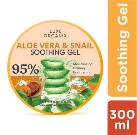 Luxe Organix Aloe Vera Snail Soothing Gel 95 300ml Pinay Glow