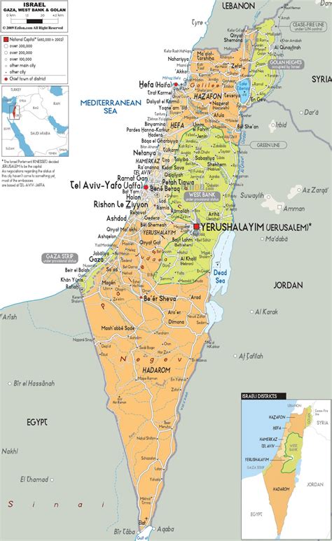 Israel Mapas Geogr Ficos De Israel