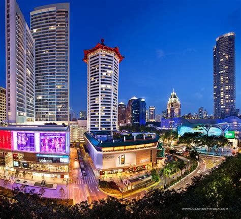 Orchard Road Singapore At Night Orchard Road Singapore Gardens By